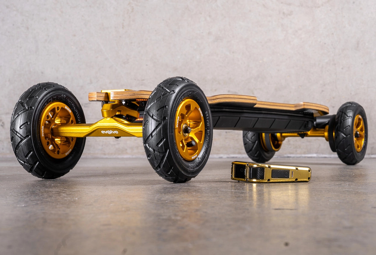 Diablo Bamboo All Terrain Gold Series Electric Skateboard - Image 2